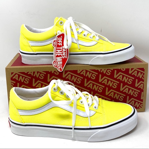Vans Shoes - VANS 🔥SALE🔥 Old Skool Canvas Neon Lemon Tonic Shoes Women’s 7 Size VN0A4U3BWT7